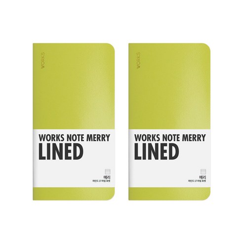 웍스 노트 메리 맥시 2개입 4p, 17 LIME, 4개