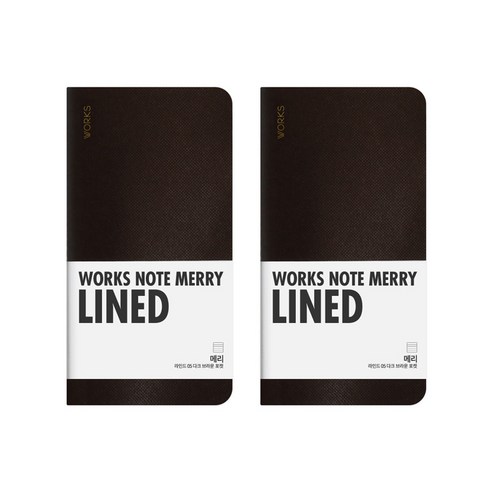 웍스 메리 노트 포켓, 05 DARK BROWN, 2개