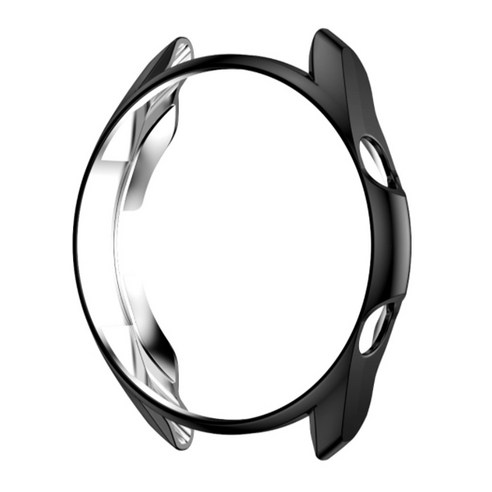 아이엠판다 갤럭시 워치3 45mm 메탈릭 TPU 케이스, 블랙