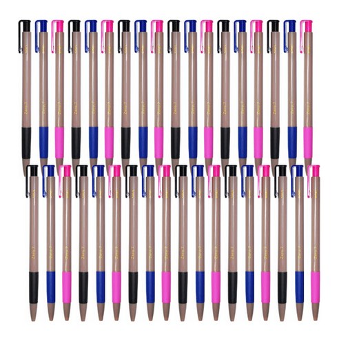 신지 제로볼 노크식 유성 볼펜 0.7mm 블랙 12p + 블루 12p + 레드 12p, 혼합색상, 1세트