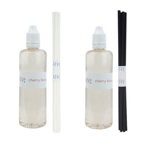 락향 디퓨저리필 105ml x 2p + 발향스틱 10p, 체리블라썸
