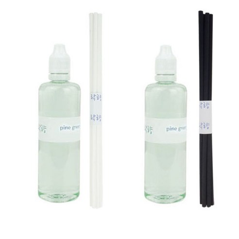 락향 디퓨저리필 105ml x 2p + 발향스틱 10p, 파인그린리프