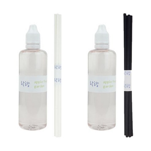락향 디퓨저리필 105ml x 2p + 발향스틱 10p, 애플후레쉬가든
