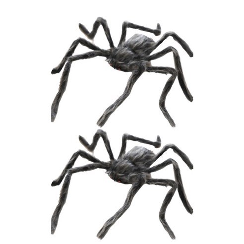 대형 거미 모형 소품, 그레이, 2개