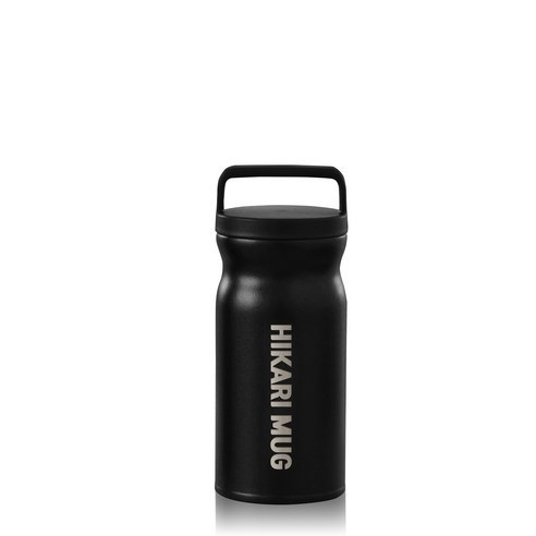 HiKaRi 스텐 대용량 진공 보온보냉병, 블랙, 360ml, 1개