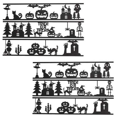 페이퍼 할로윈 윈도우데코, 픽셀, 2세트
