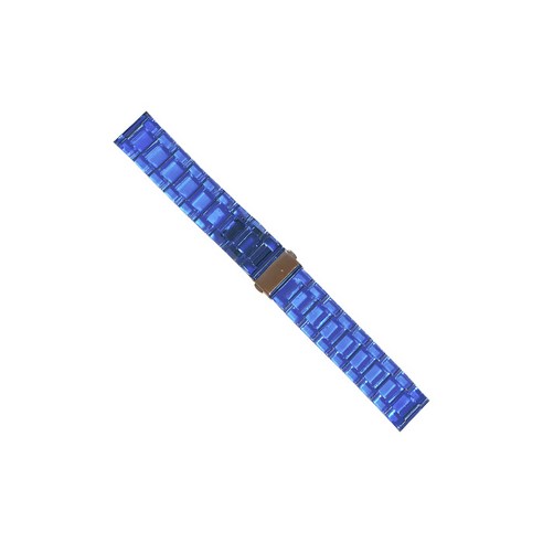 비쉐르 갤럭시 워치 2 44mm 투명 디어링 크리스탈 레진 밴드 스트랩, 다크블루, 1개