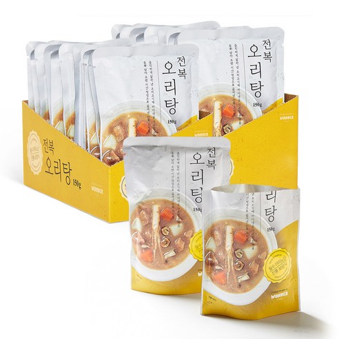 원더푸드 반려동물용 탕 150g, 전복  + 오리 혼합맛, 24개