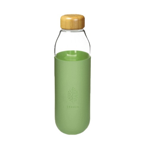Leaves 유리 컬러드 텀블러, Olive, 500ml