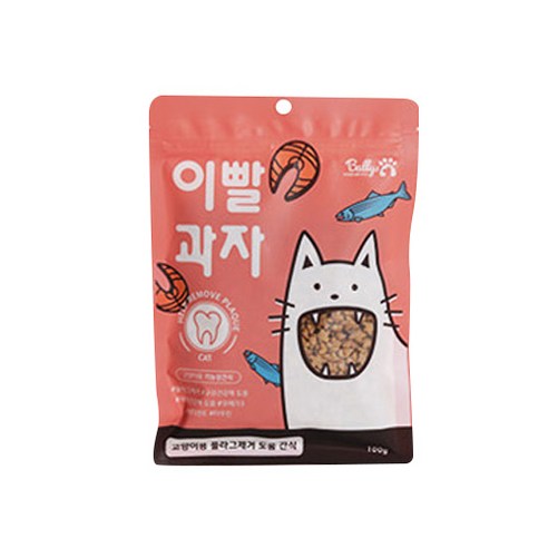 밸리스 고양이 이빨 과자 연어 100g, 연어맛, 1개