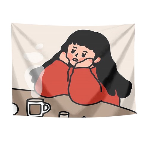 마켓A 틴에이저 소녀 태피스트리, 커피소녀