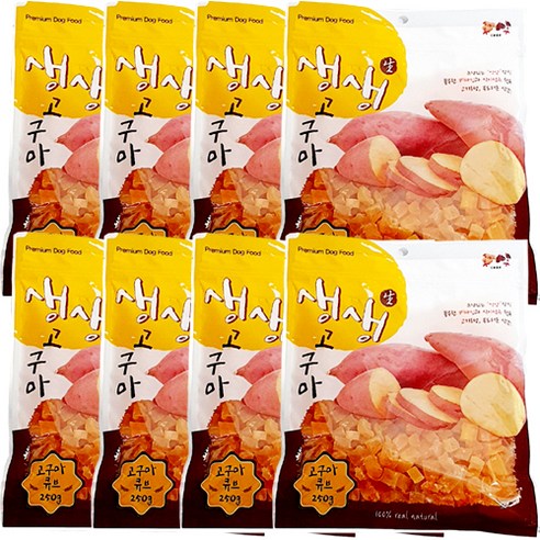 생생고구마 강아지 간식 바, 고구마맛, 8개
