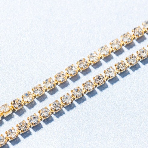네일은재료빨 큐빅 네일 체인 6종 세트 1.5mm, 크리스탈, 1세트