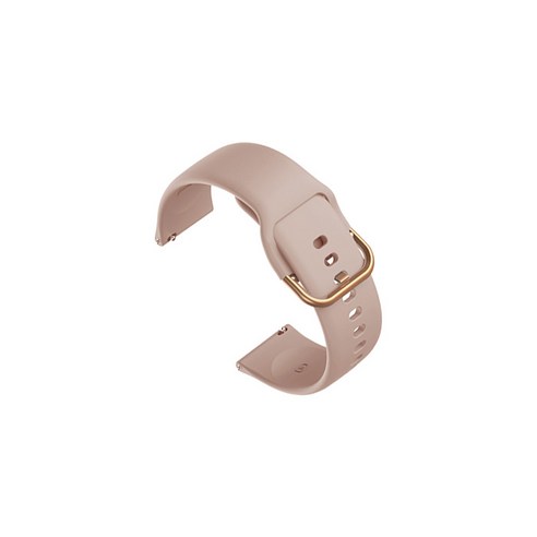 비쉐르 골드 버클 라운드 V2 갤럭시워치 2 실리콘 밴드 스트랩 (40mm 호환 가능), 샌드핑크, 1개