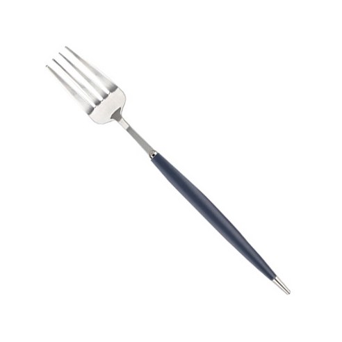 백산 국산 몽블랑 큐티 디저트 포크 18.5cm, 네이비, 1개