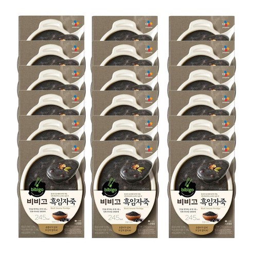 비비고 흑임자죽, 280g, 18개