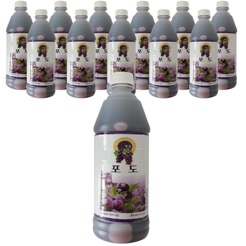 청솔 포도 음료베이스 835ml / 과일원액, 2개