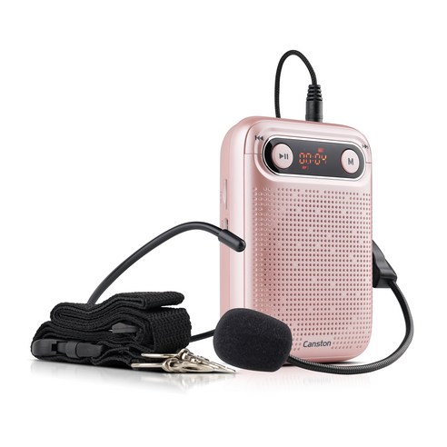 캔스톤 컴팩트 강의용 마이크 기가폰 확성기 앰프 스피커, K78, 핑크