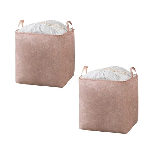 러브트리스 대용량 이불 수납포켓 100L, 디자인4(핑크), 2개