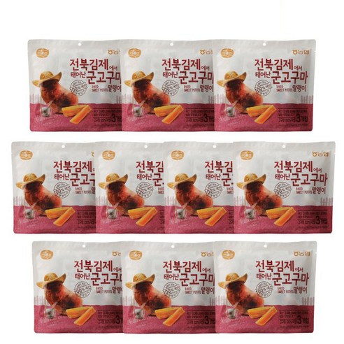 아름찬 군고구마 말랭이, 30개, 50g