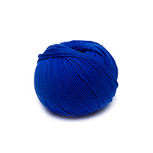 kpc yarn 가쉽 DK 면 뜨개실 50g, 일렉트릭블루, 113m