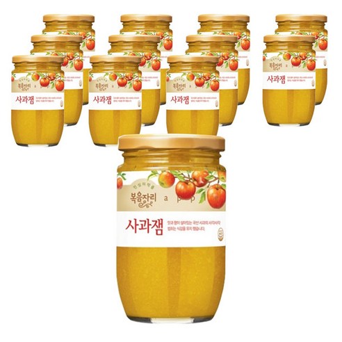 복음자리 사과쨈, 480g, 12개