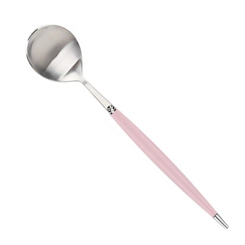 백산 몽블랑 큐티 수저 21.5cm, 핑크, 1개