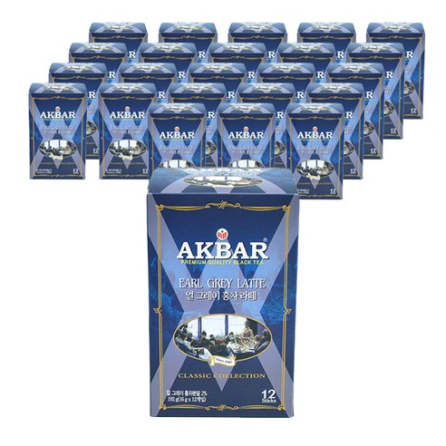 아크바 얼 그레이 홍차라떼 16g x 12p, 192g, 12개입, 24개