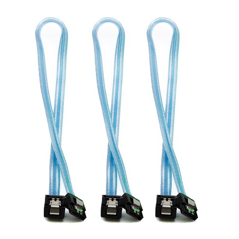 컴스 USB A/C to SATA 컨버터 50cm, 모델 FW627, 1개 satatousb 10 마하링크 SATA3 6Gb/s 기억자 Lock 케이블 투명 블루 ML-S3LLB, 3개, 0.5m