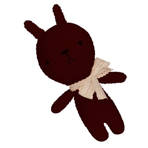 아이한코 뚱이 Big 손뜨개인형 뜨개질 DIY 패키지 + 꼬리방울 랜덤발송, 1세트, 026 와인