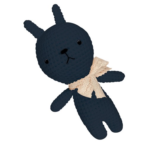 아이한코 뚱이 Big 손뜨개인형 뜨개질 DIY 패키지 + 꼬리방울 랜덤발송, 1세트, 019 코발트
