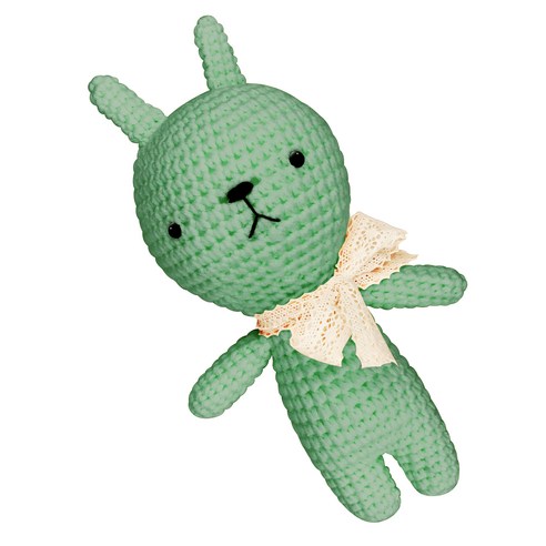 아이한코 뚱이 Big 손뜨개인형 뜨개질 DIY 패키지 + 꼬리방울 랜덤발송, 1세트, 070 그레이민트