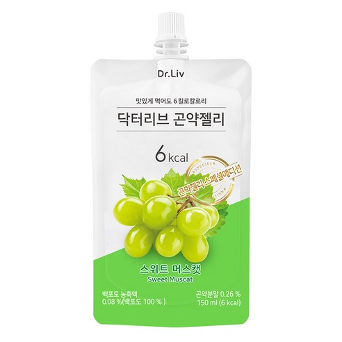 닥터리브 곤약젤리 스위트 머스캣, 10개, 150ml