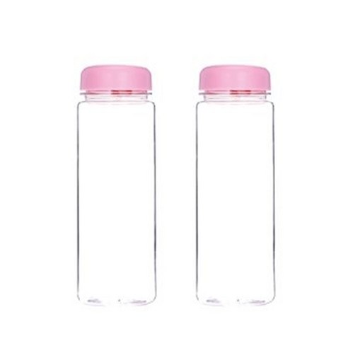 보틀트리 무지 페트 마이보틀 2p, 핑크, 500ml, 2개