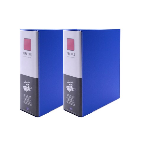 희망사무포인트 2공 파이프 바인더 A4 9X8 민 Br4987, 청색, 2개
