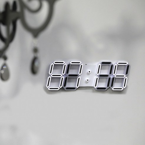 로이레트니 2세대 블랙에디션 LED 벽시계 PLUS+ 6.6m, 크리스털 블랙케이스의 블랙패널