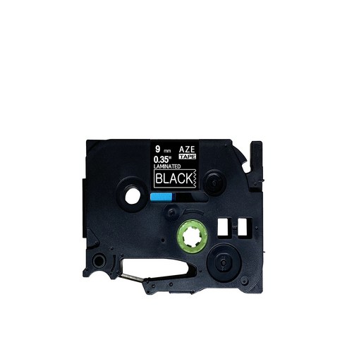 브라더 호환 라벨테이프 9mm TZe-325, 검정바탕 + 흰색글자