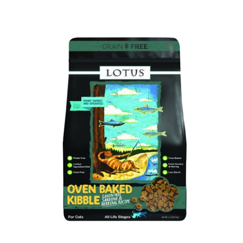로투스 캣 오븐베이크 그레인프리 건식사료 정어리와 청어, 생선, 1kg, 1개