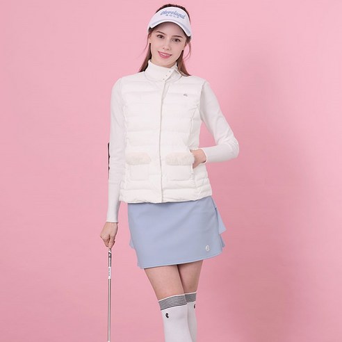 클리브랜드골프 여성용 FUR 포켓 패딩 조끼 CGKWVT155