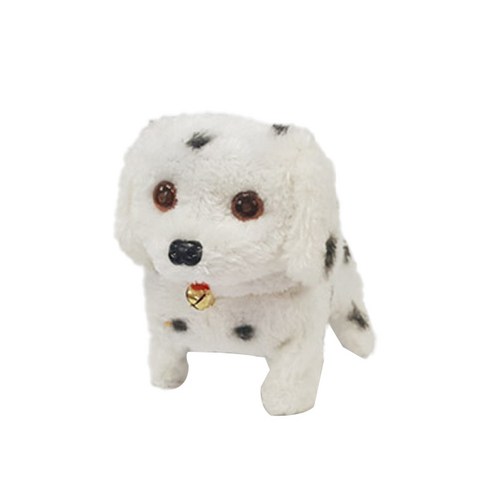 파피앙 움직이는 강아지 작동인형 + 건전지, 12cm, PP1 화이트, 1개