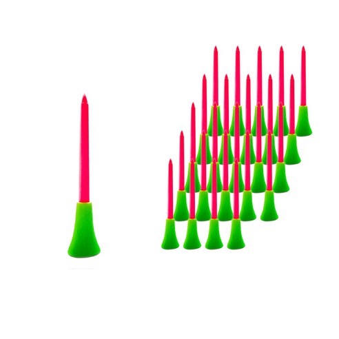 칼라 롱 플라스틱 골프티 25종 세트, 1세트