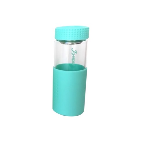 내열 강화유리 티보틀, 블루, 380ml