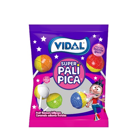 비달 슈퍼 팔리피카 필드워드 버블껌 캔디 32p, 560g, 1개