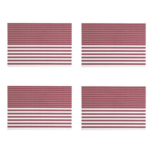 빈테리어 모던한 PVC 테이블매트 4p, 10, 30 x 45 cm