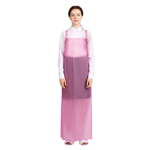THE앞치마 우레탄 방수 H형 앞치마 대, 핑크, 1개