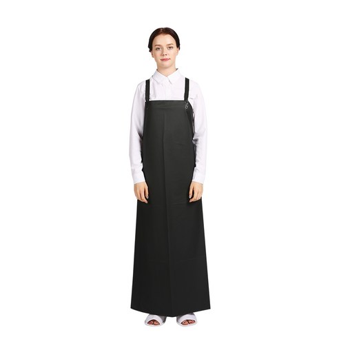 THE앞치마 우레탄 방수 H형 앞치마 대, 매트블랙, 1개