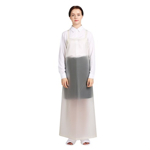 THE앞치마 우레탄 방수 H형 앞치마 대, 화이트, 1개