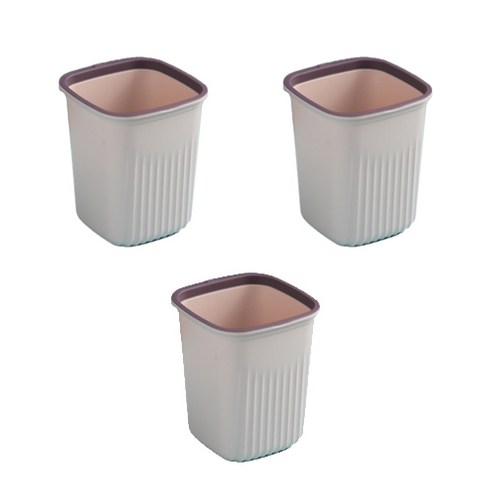 북유럽 심플 휴지통 S, 핑크, 3개