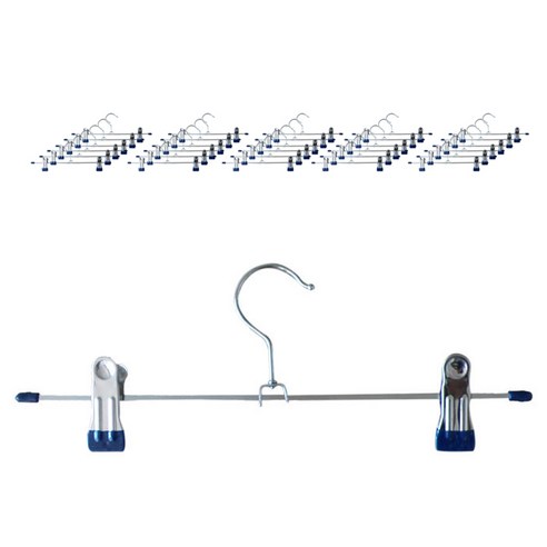 루시스 코팅 일반 바지걸이, 네이비, 40개입