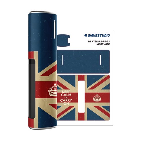 웨이브스튜디오 릴 하이브리드 스킨 스티커 2.0 2p, D 33 UNION JACK, 1개